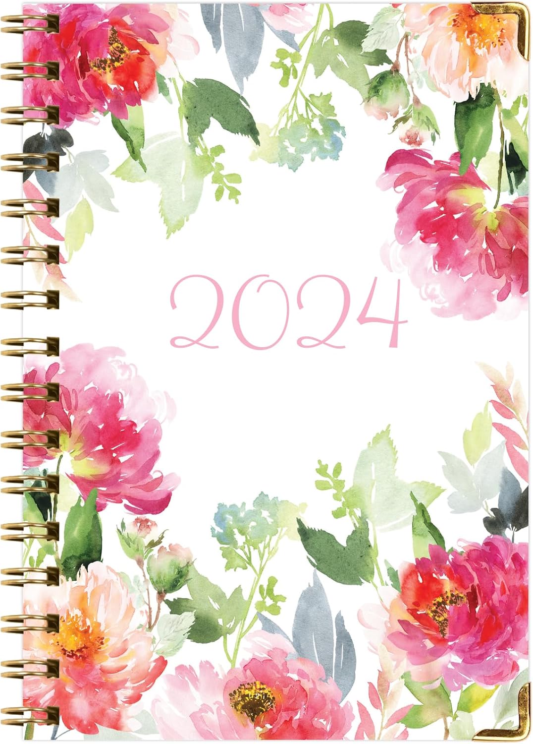 Agenda 2024 de tapa dura (noviembre de 2023 a diciembre de 2024) agenda diaria, semanal, mensual y anual, de 5.5 x 8 pulgadas, marcapáginas, carpeta