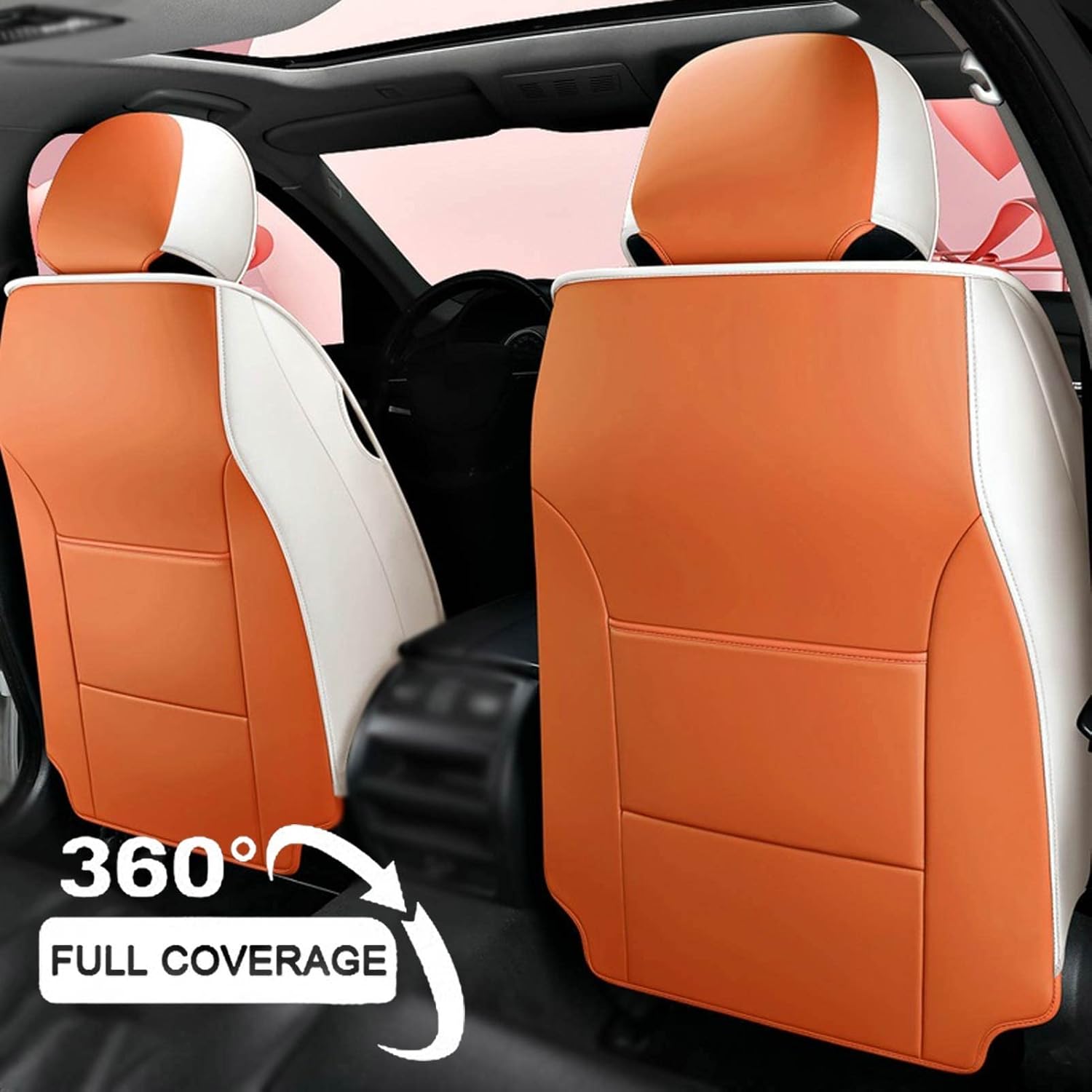 Funda de asiento de automóvil personalizada compatible con Mazda Mazda2, Mazda3, Mazda5, Mazda6, de piel sintética, para 5 pasajeros, impermeable,