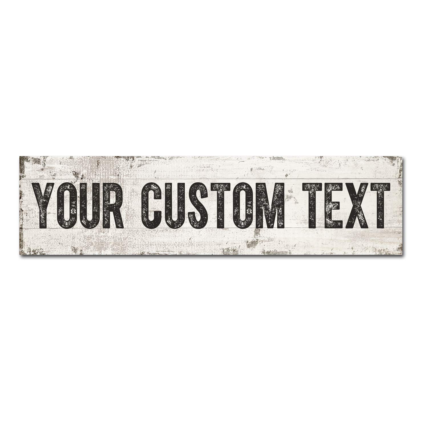 Custom Metal Sign  Light Rustic
