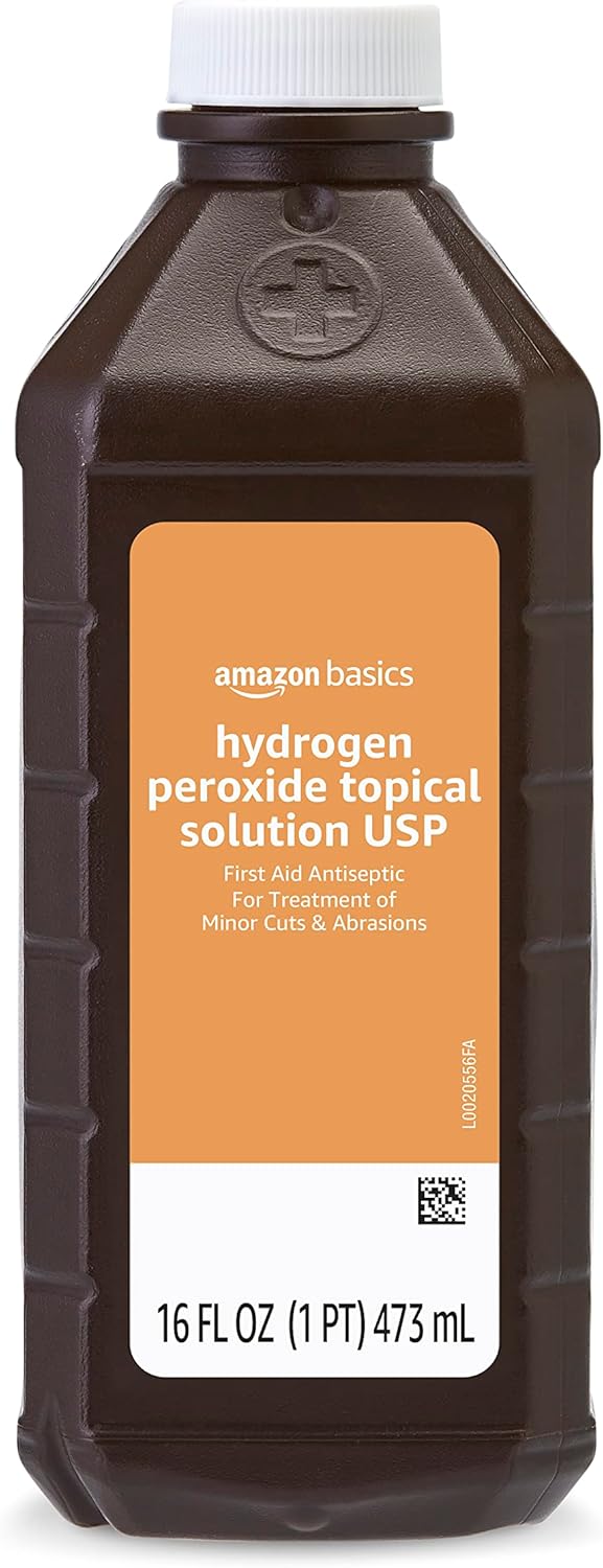 Tienda Basics – Solución tópica de peróxido de hidrógeno USP, 16 fl oz (paquete de 12) (anteriormente Solimo)