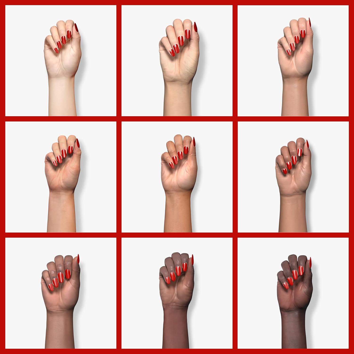 TOMICCA Esmalte de uñas de gel rojo (necesita uso de luz LED), esmalte de uñas rojo brillante de Navidad, esmalte de uñas rojo UV de secado rápido,