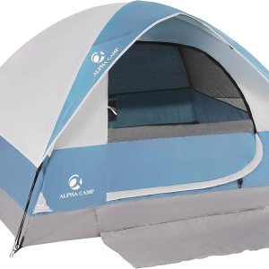 ALPHA CAMP tienda de campaña para 2 o 3personas, con bolsa de transporte, ligera, resistente al agua, portátil, para campamento o senderismo ALPHA CAMP tienda de campaña para 2 o 3personas, con bolsa de transporte, ligera, resistente al agua, portátil, para campamento o senderismo