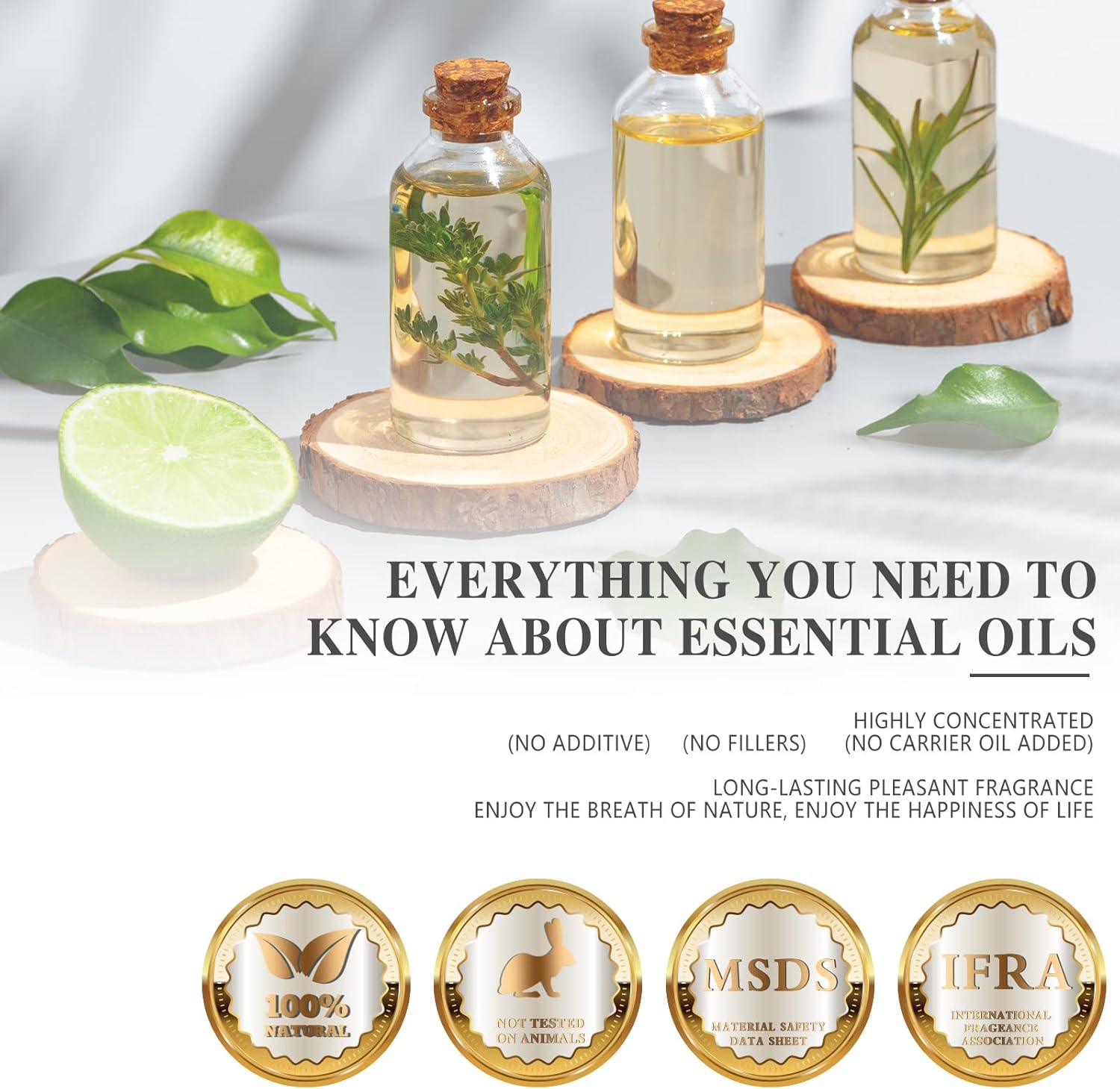 Myrrh Essential Oil 100ML3.38FL.OZ, MAYJAM Premium Myrrh Oil Essential Oils with Glass Dropper, Great for Diffuser and Candle Making
