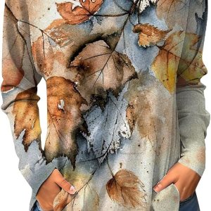 Blusas elegantes para mujer, camisetas hippie de otoño, camisetas de manga larga, lindas camisetas florales, túnicas con cuello redondo Blusas elegantes para mujer, camisetas hippie de otoño, camisetas de manga larga, lindas camisetas florales, túnicas con cuello redondo