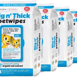 Petkin Pet Wipes for Dogs and Cats, 400 Wipes – Large Pet Wipes for Dogs and Cats – Cleans Ears, Face, Butt, Body and Eye Area – Convenient, Ideal Petkin Pet Wipes for Dogs and Cats, 400 Wipes – Large Pet Wipes for Dogs and Cats – Cleans Ears, Face, Butt, Body and Eye Area – Convenient, Ideal