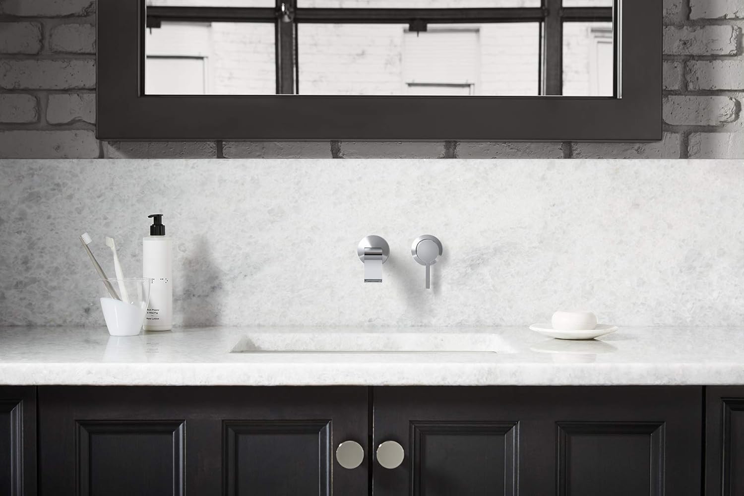 Kohler Components – Manija para grifo de lavabo de baño, cromo pulido