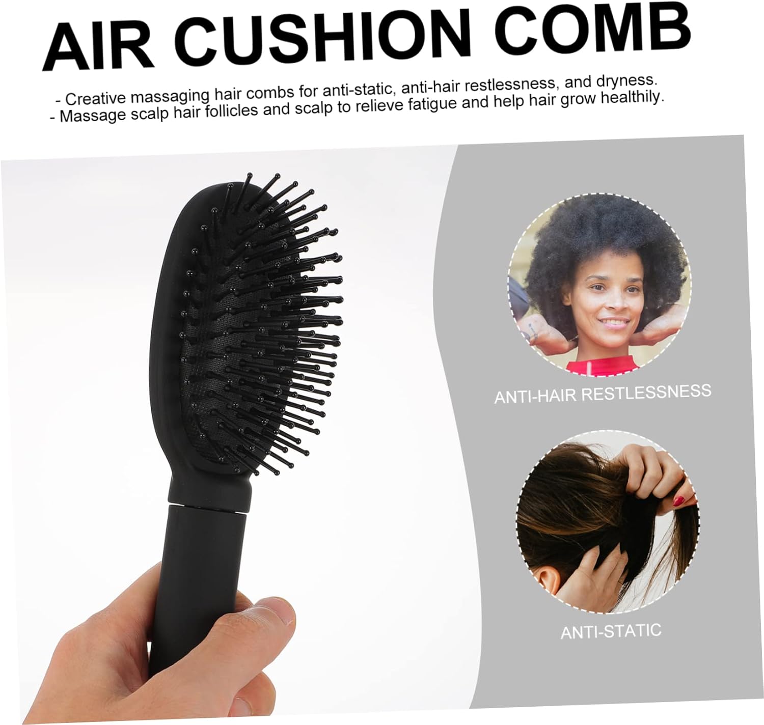 Uonlytech Caja de almacenamiento de peine Labret joyería cepillo de pelo de viaje joyería segura compartimento oculto contenedores compartimiento