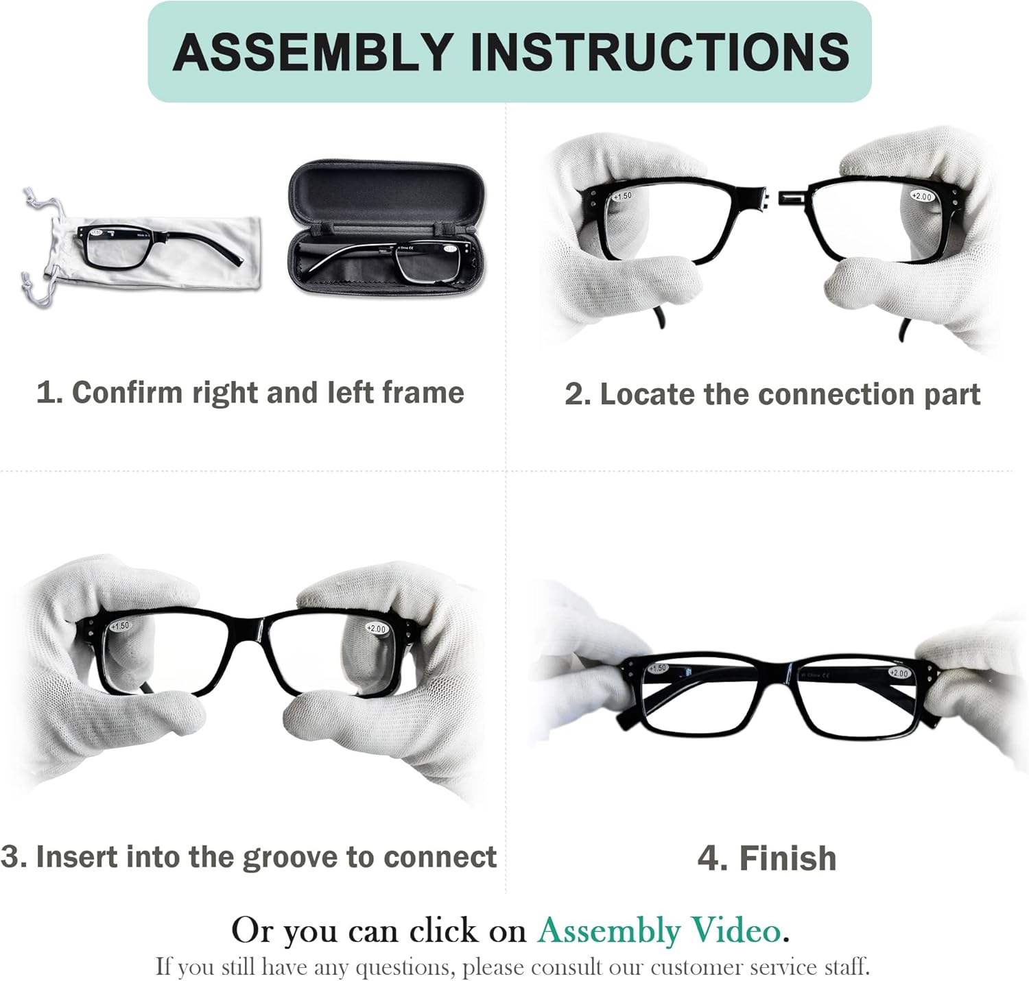 Eyekepper (Tengo que comprar ambos ojos) Negro Ojo Derecho+1.75 Gafas de lectura con diferente fuerza para cada uno