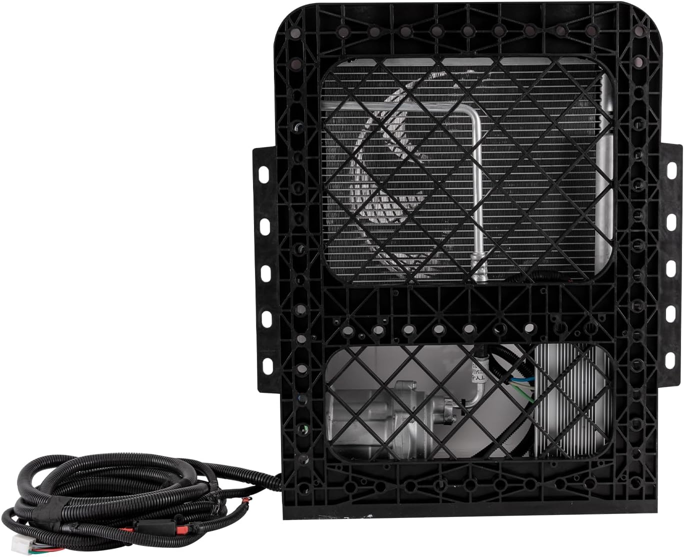 Kit de aire acondicionado de 12 V para camión, autobús, RV, 2000 W6800 BTU, kit de aire acondicionado dividido portátil para colgar, kit de aire