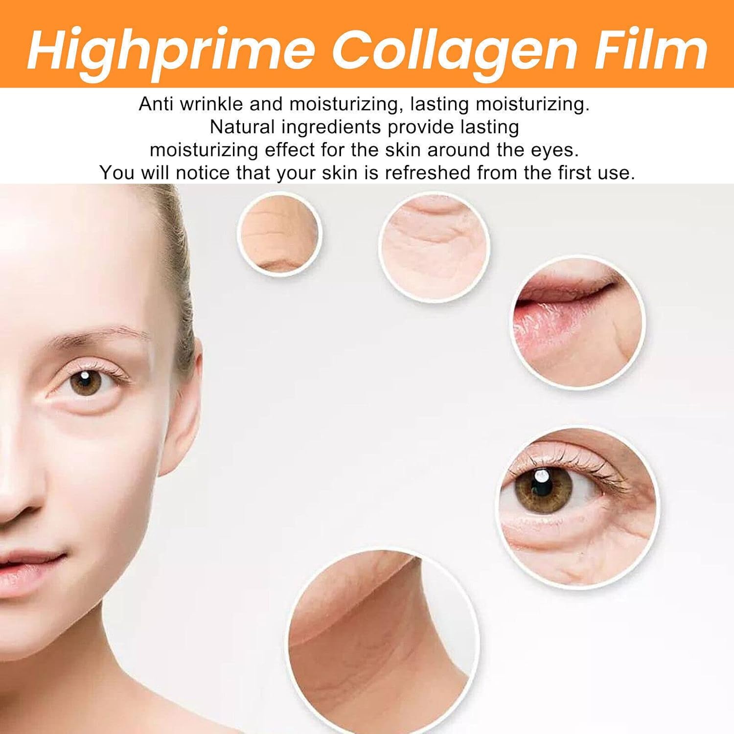 Película soluble en colágeno Highprime de Corea  Película de colágeno Dermance High Prime, antienvejecimiento, suaviza las líneas finas y las