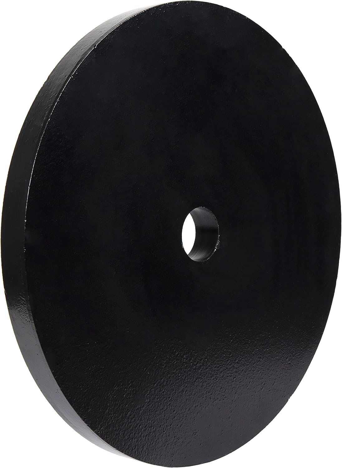 Signature Fitness Placa de peso de hierro fundido para entrenamiento de fuerza y levantamiento de pesas, estándar u olímpico, varios tamaños