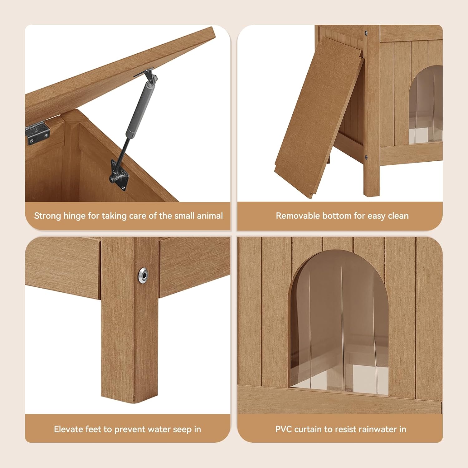 AACULPET Casa para gatos al aire libre para gatos salvajes, aislada y resistente a la intemperie, refugio de plástico PS para gatos al aire libre