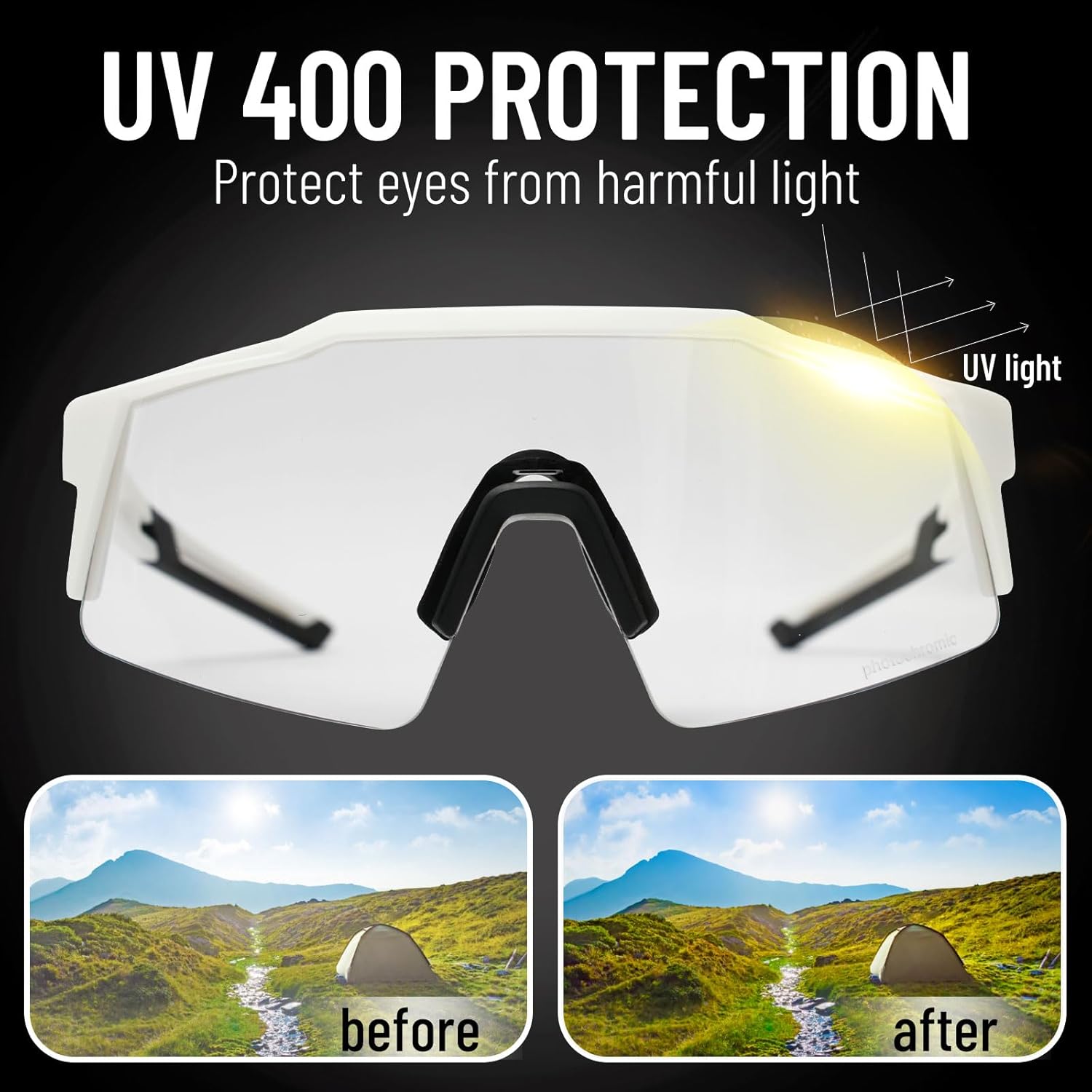 Polarized Sports Sunglasses 4 lenses, Cycling Sunglasses for Men Women Youth, Driving, Running, Baseball