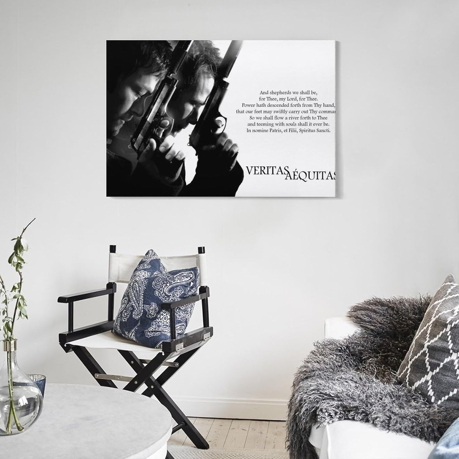 Póster de la película Boondock Saints, póster de oración de los santos de Boondock, póster de arte de pared para dormitorio, sala de estar,