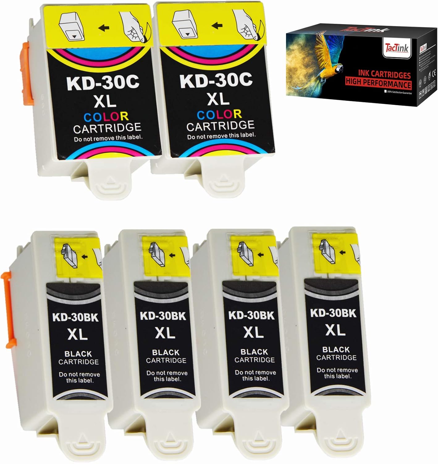 Compatible con cartuchos de tinta Kodak 30 30XL ESP C315 C310, 6 paquetes combinados, alto rendimiento funciona con impresoras Kodak ESP 3.2 ESP