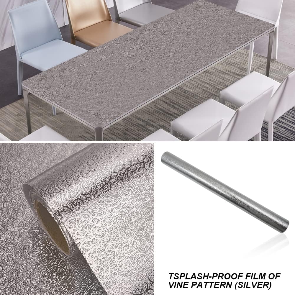 Papel tapiz para salpicaduras de cocina, 15.7 x 196.8 pulgadas, papel de contacto, autoadhesivo a prueba de aceite, resistente al calor, adhesivo de
