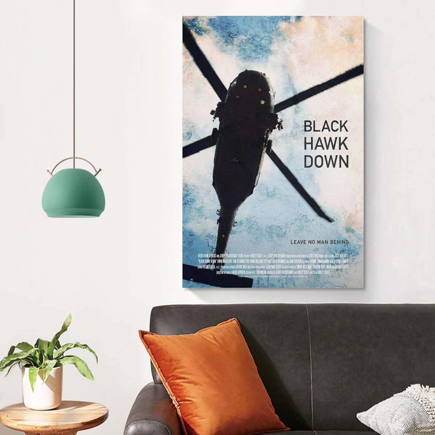Póster de película de guerra, diseño de halcón negro, decoración de habitación, 3 pinturas artísticas de pared, lienzo, decoración de pared,