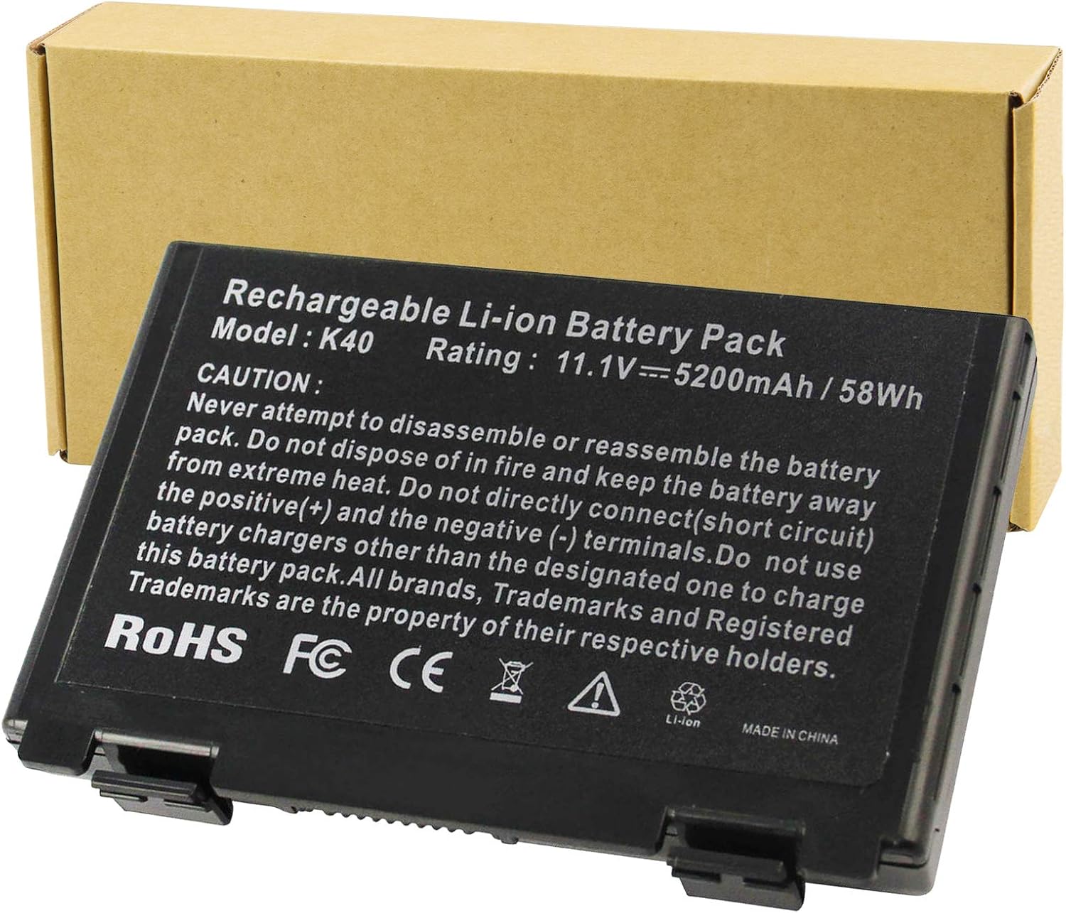 Futurebatt – Batería para portátil de 6 celdas para ASUS K61ic K60IJ K50IJ K50I K60I A32-F82 A32-F52 X8D X8B