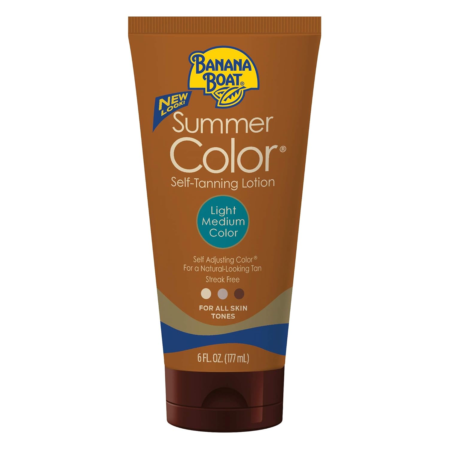 Loción auto bronceadora para color de verano Banana Boat, LightMedium