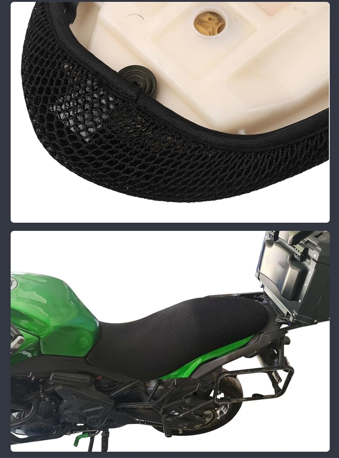 Seat Set for Kawasaki for Versys 650 for Versys650 2020 2019 Motorcycle Seat Cushion Cover Protection Guard Insulation Case Pad Mesh