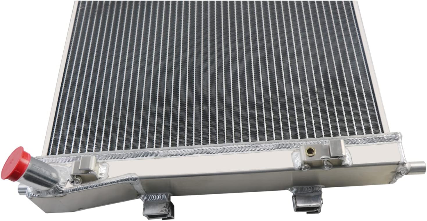 Radiador de aluminio de 4 filas compatible con Chevy Corvette C6 SSR 2003-2013 2004 2005 2006 2007 2008 2009 2010 2011 2012 5.3L 6.0L 6.2L 7.0L V8