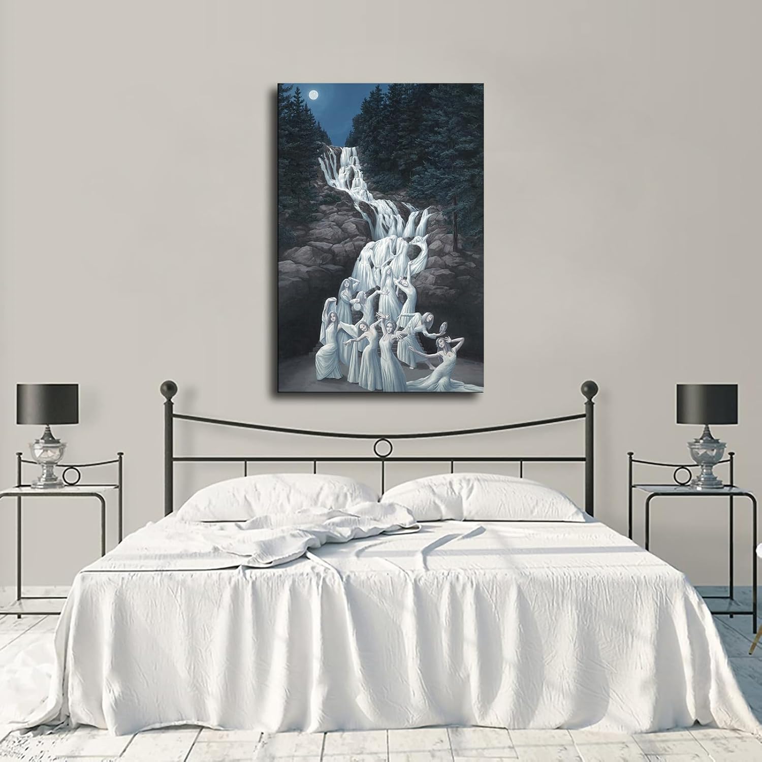 ELdtec Póster de baile acuático con ilusión visual surrealismo, moderno, lienzo decorativo para pared, póster estético para el hogar, sala de estar,