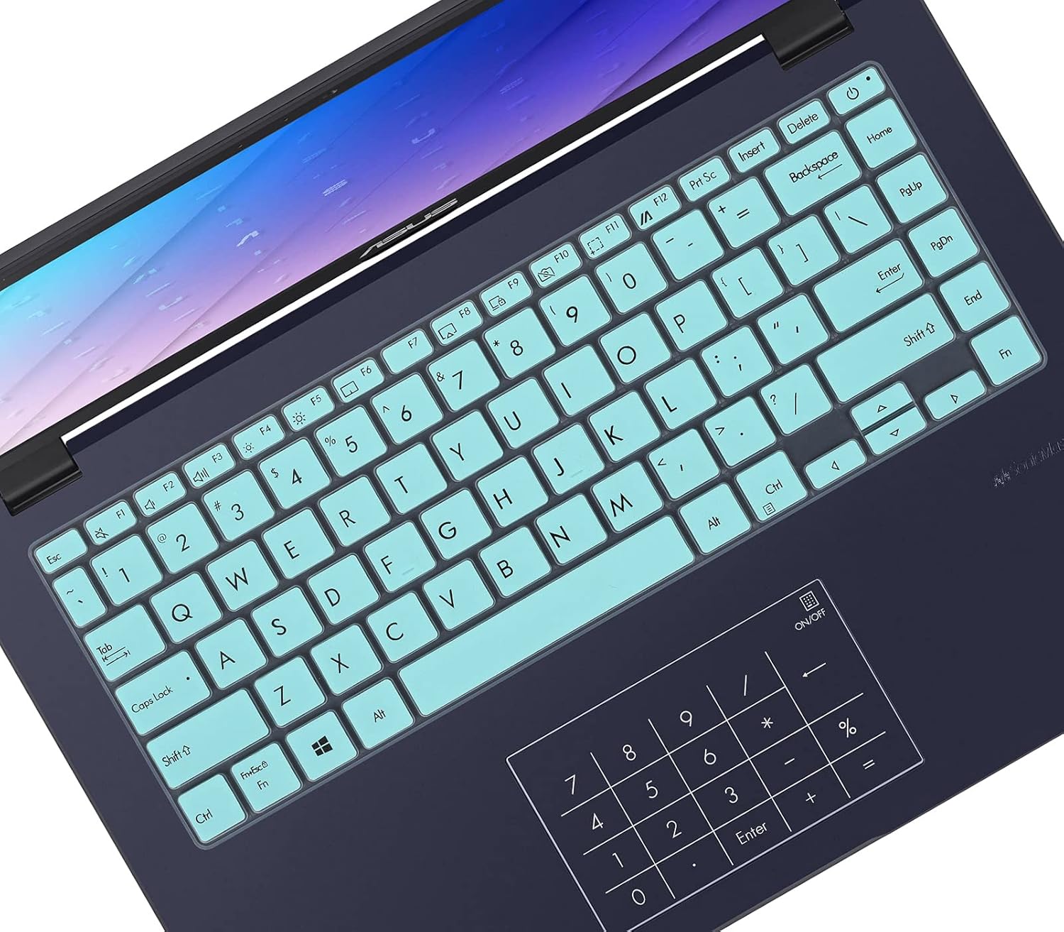 Funda de teclado para ASUS E410 L410 L410MA-DB02 de 14 pulgadas, ASUS VivoBook S14 S433 S433EA S433FL S433FA S435 S435EA M433VivoBook Flip 14