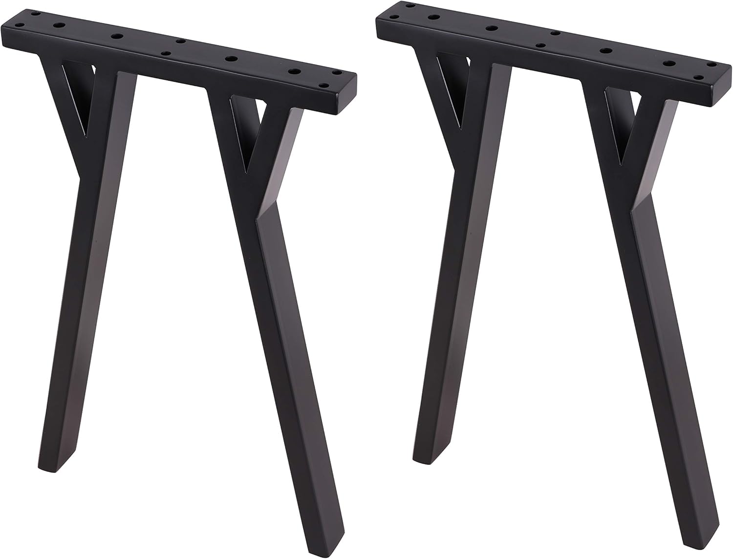 2 patas de banco de 18 pulgadas, patas de banco de acero vintage, patas de mesa de café, patas de escritorio de computadora, patas de mesa de cocina