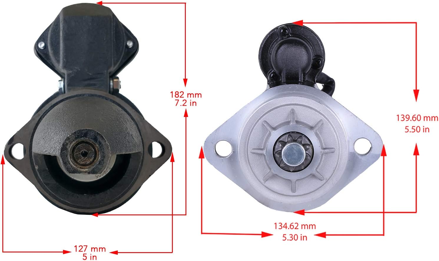RAREELECTRICAL Nuevo arrancador compatible con Mercruiser Marine Stern Drive Modelo 454 Mag Mpi Horizon Gm 7.4L 454Ci 8Cyl por números de pieza