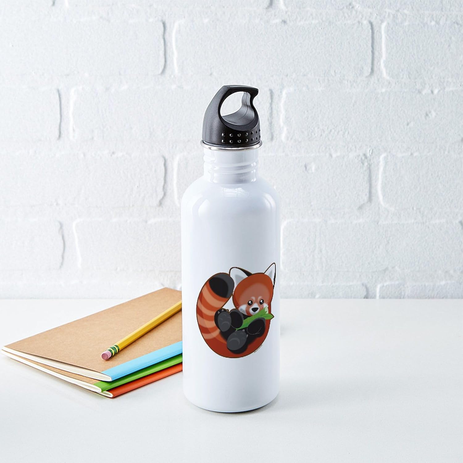 CafePress Red Panda – Botella de agua de acero inoxidable, 1 botella de agua de acero inoxidable de 34 onzas