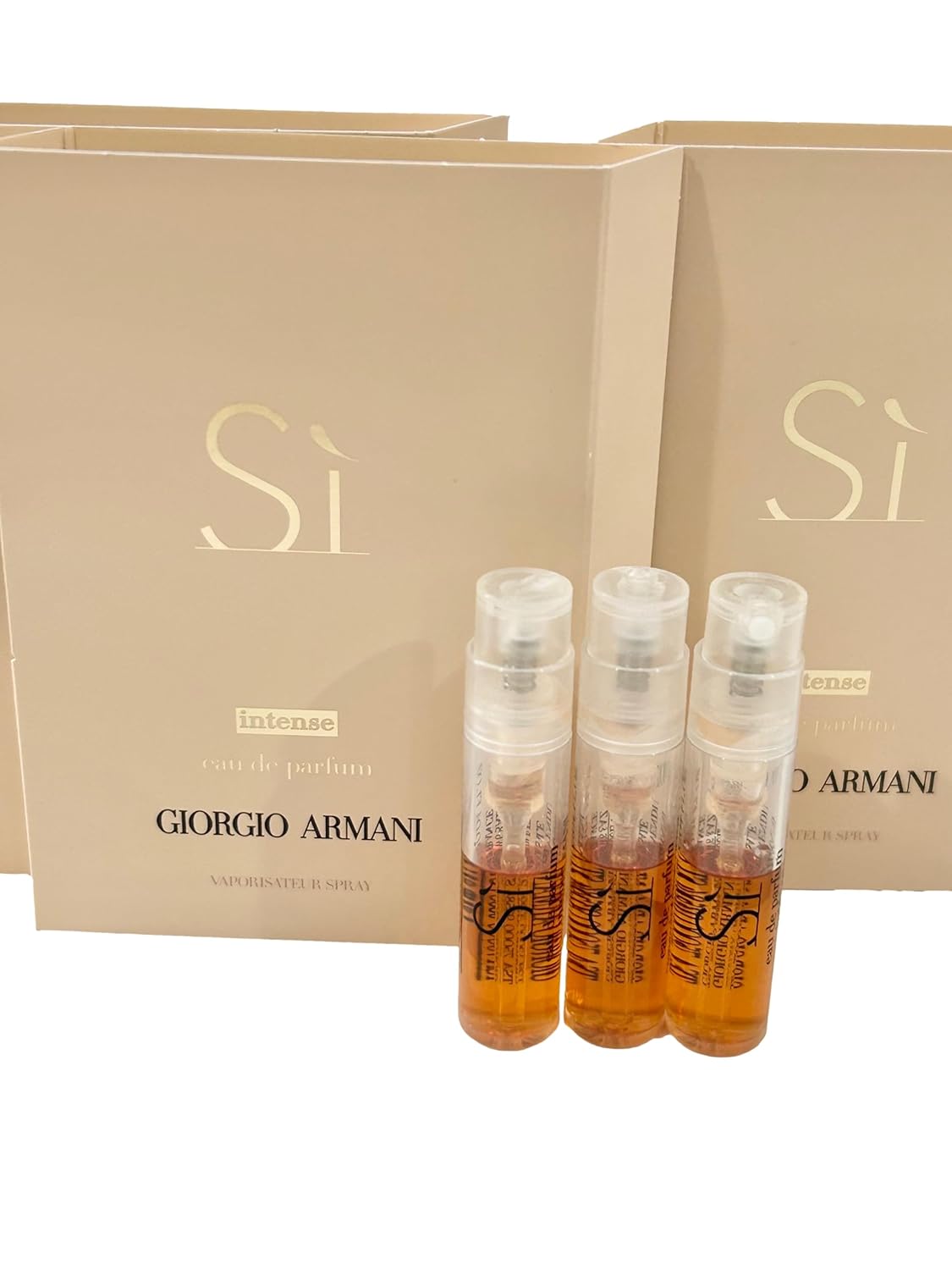 GIORGIO ARMANI Si INTENSE – Perfume de muestra para mujer, 0.0 fl oz  0.04 onzas, juego de 3