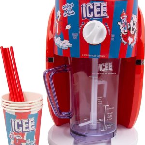 Máquina de cono de nieve ICEE. Auténtica máquina de afeitar de hielo ICEE Home. Crea hasta medio galón de hielo helado congelado. Mercancía oficial Máquina de cono de nieve ICEE. Auténtica máquina de afeitar de hielo ICEE Home. Crea hasta medio galón de hielo helado congelado. Mercancía oficial