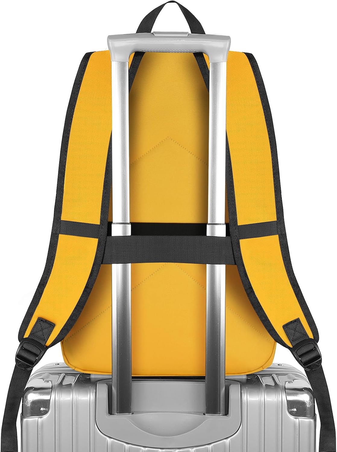 Mancro Mochila de viaje para laptop con puerto de carga USB, mochila antirrobo de 15.6 pulgadas para mujeres y hombres, bolsa de computadora