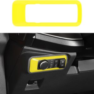 Cubierta de botón para interruptor de faros delanteros Bronco, ajuste del panel del interruptor de la lámpara de los faros delanteros compatible con Cubierta de botón para interruptor de faros delanteros Bronco, ajuste del panel del interruptor de la lámpara de los faros delanteros compatible con