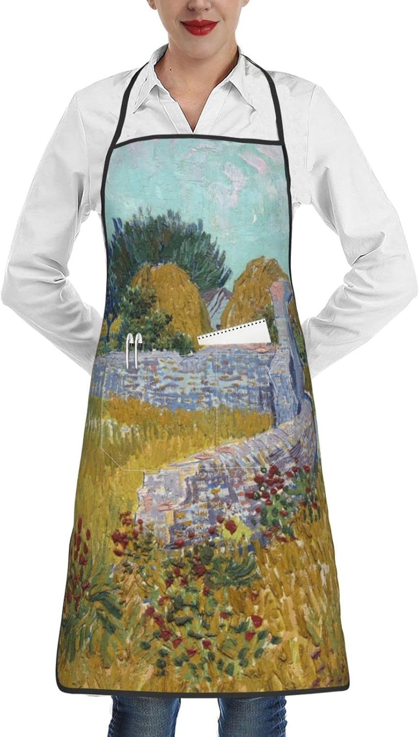 Delantales de cocina para mujeres con bolsillos, delantal divertido para mujer, delantal impermeable lindo para cocinar, cocina, chef camarera