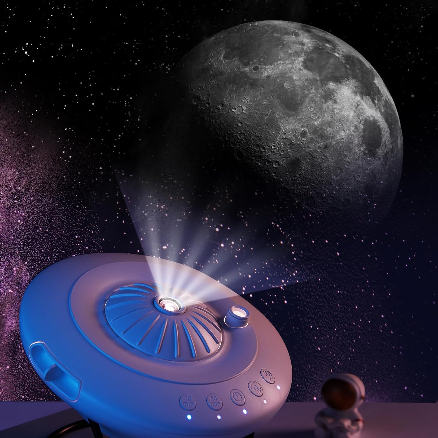 Upgraded Galaxy Projector Night Light,Realistic Star Projector, Super Clear Projector for Kids, Adult Bedrooms,Planetarium Outer Space Room for