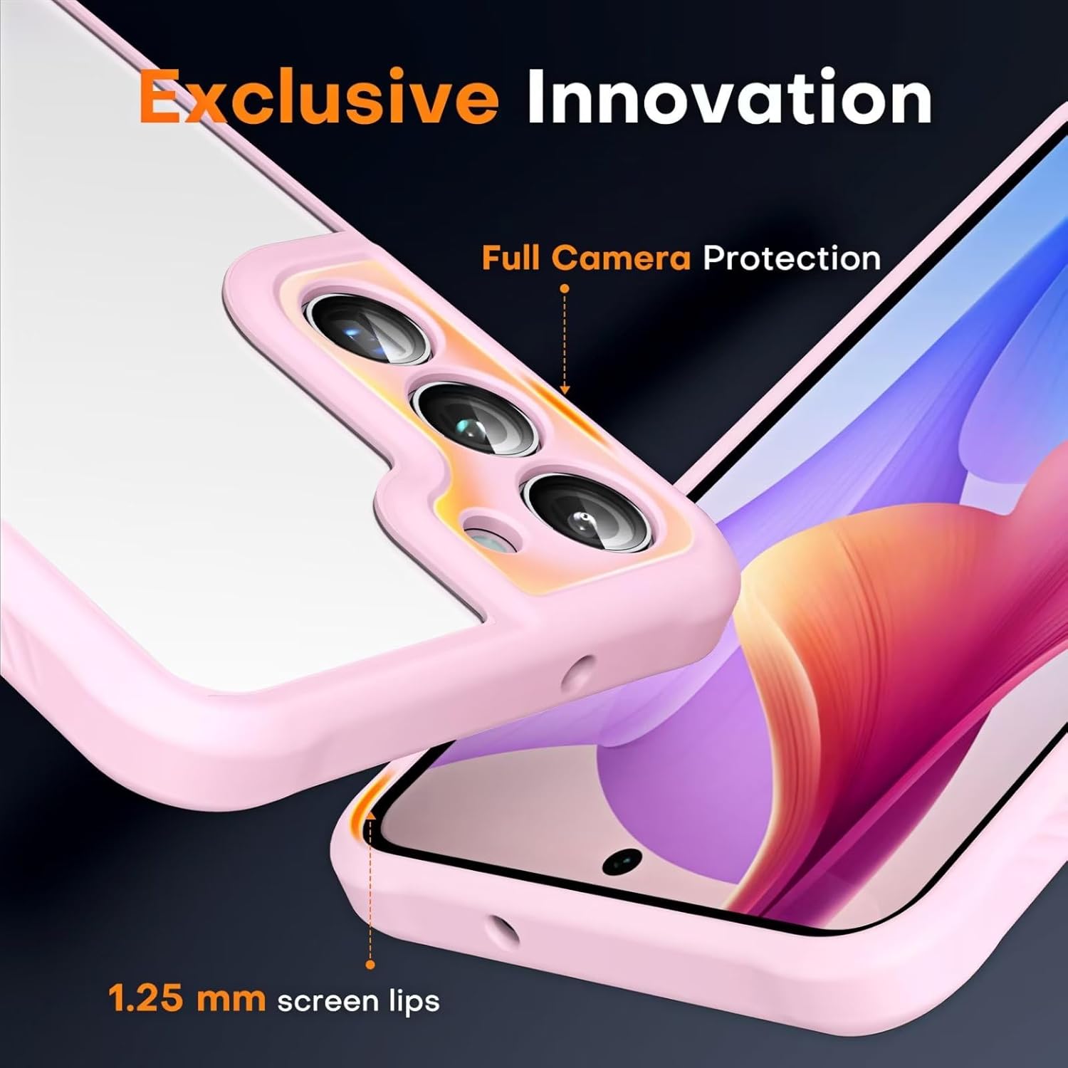 TOCOL Funda 3 en 1 para Samsung Galaxy S23 Plus, con 2 protectores de pantalla protección completa mejorada de la cámara prueba de caídas de grado
