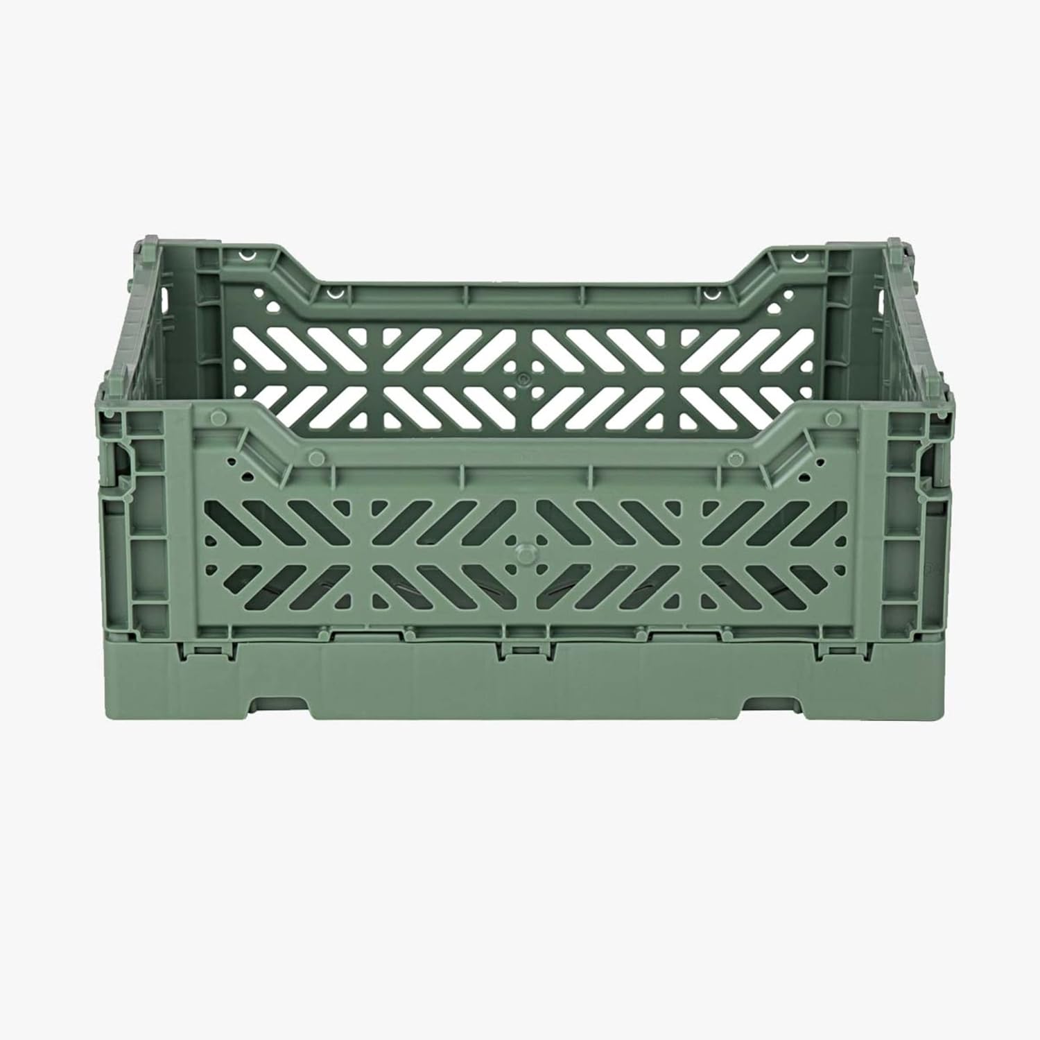 Aykasa Contenedores de almacenamiento plegables, caja de plástico para almacenamiento, caja plegable, caja apilable de utilidad, caja de