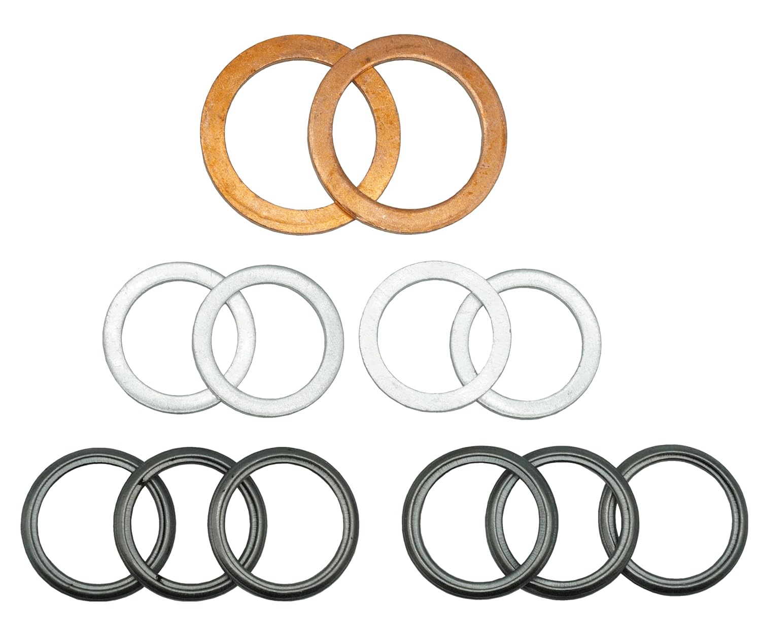 12 juntas de tapón de drenaje de aceite diferencial para Toyota Lexus 4Runner Land Cruiser Tundra Highlander RAV4 Sequoia Sienna Reemplazo