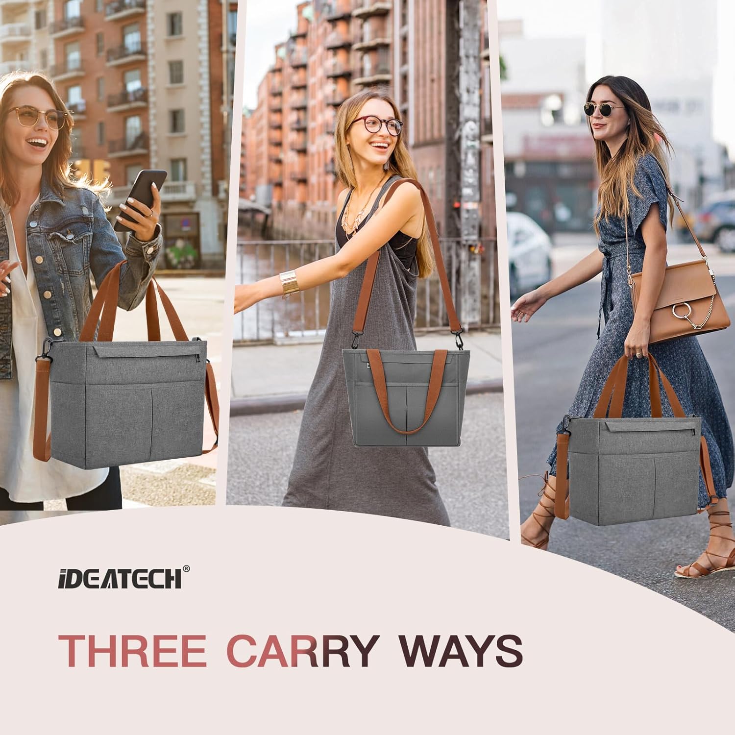 Lonchera para mujer, lonchera grande aislada para hombres, bolsa de almuerzo para mujer con múltiples bolsillos para el trabajo, lonchera congelable