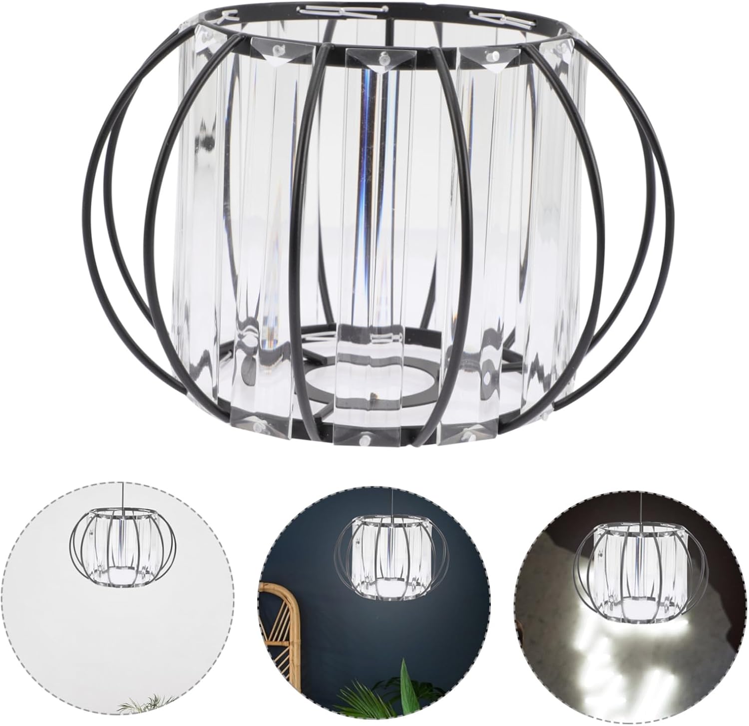 DOITOOL 2 unids pantalla de cristal lámpara colgante pantalla de pared pantalla de cristal lámpara colgante lámpara lámpara colgante lámpara