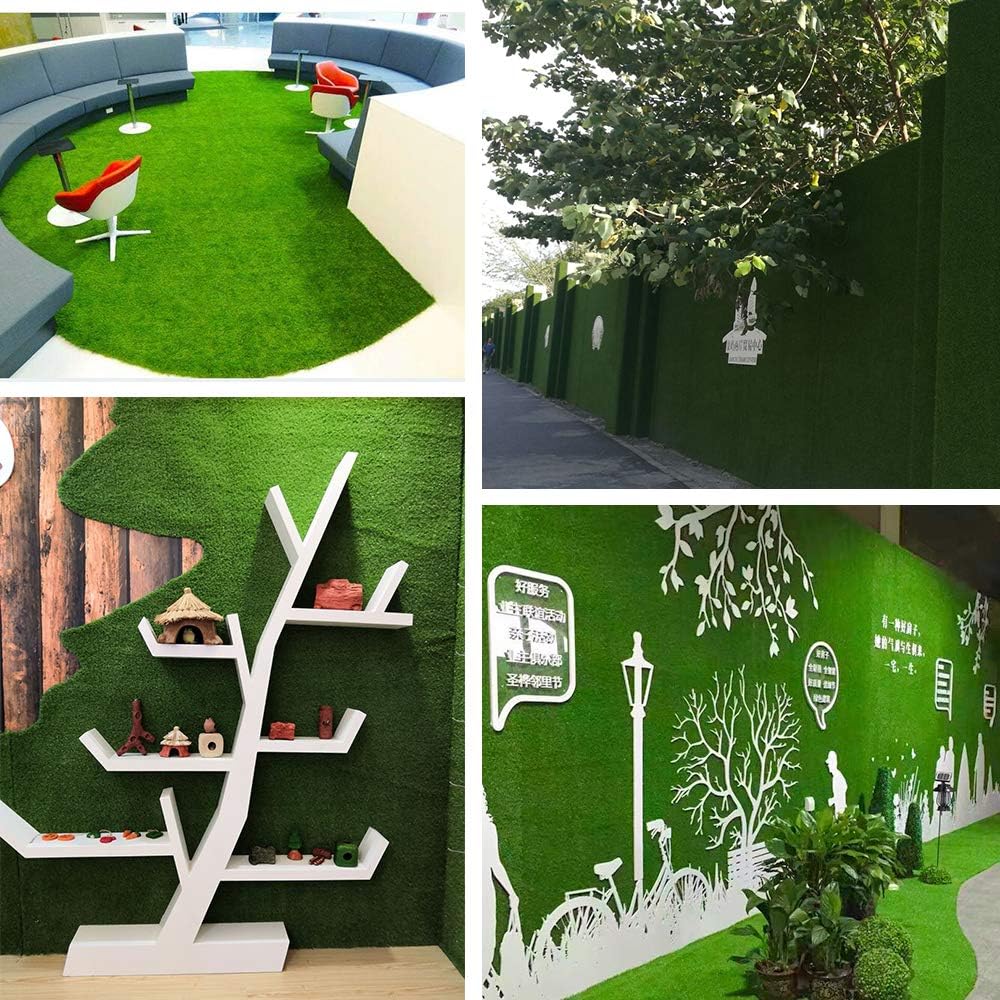 Petgrow  Tamaños personalizados de césped artificial, alfombra de césped sintética económica para interior y exterior, alfombra de césped sintético