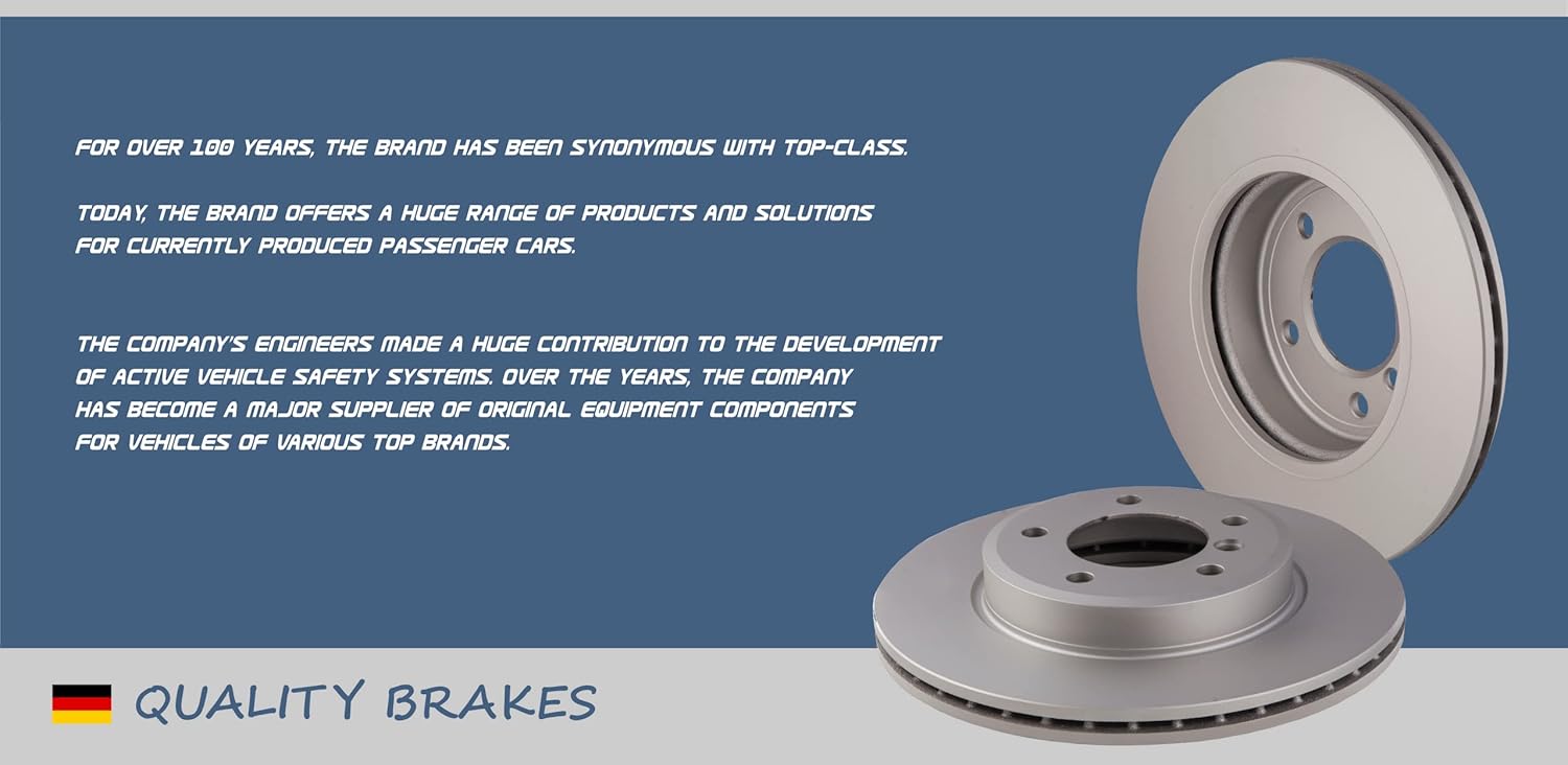 New Set Brakes VIC-1867 Ventilated Brake discs 2 pcs front left  right compatible with MAZDA 626 V 1.8  2.0  2.0D 04.1998-08.2007 Diameter 273,5mm