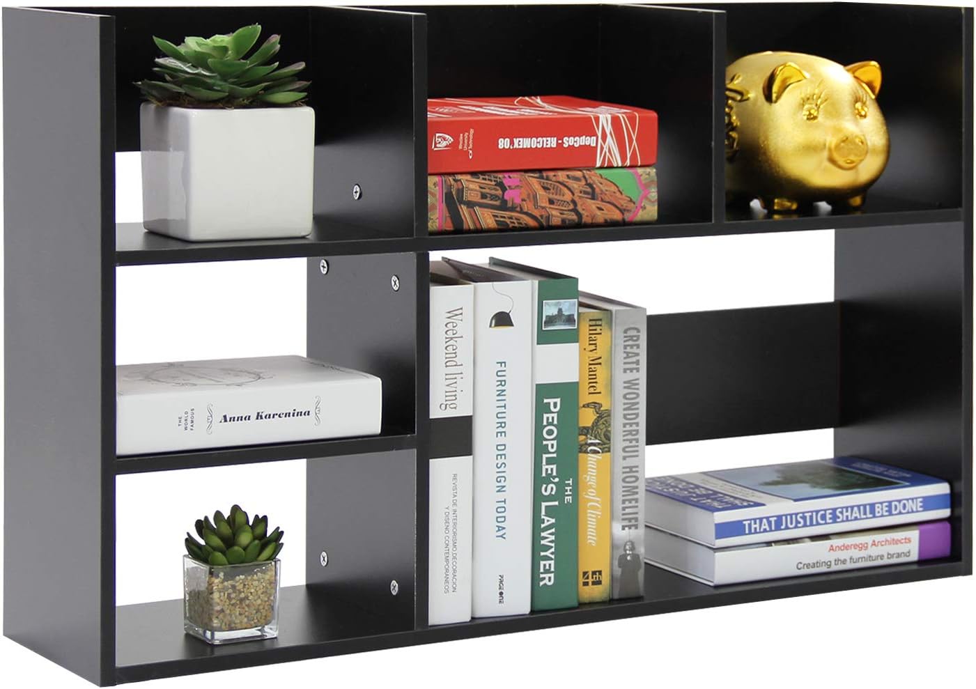 TY ARTS & CULTURE – Organizador de almacenamiento de escritorio de madera, multiusos, estantería de escritorio, estante grande, estante de encimera,