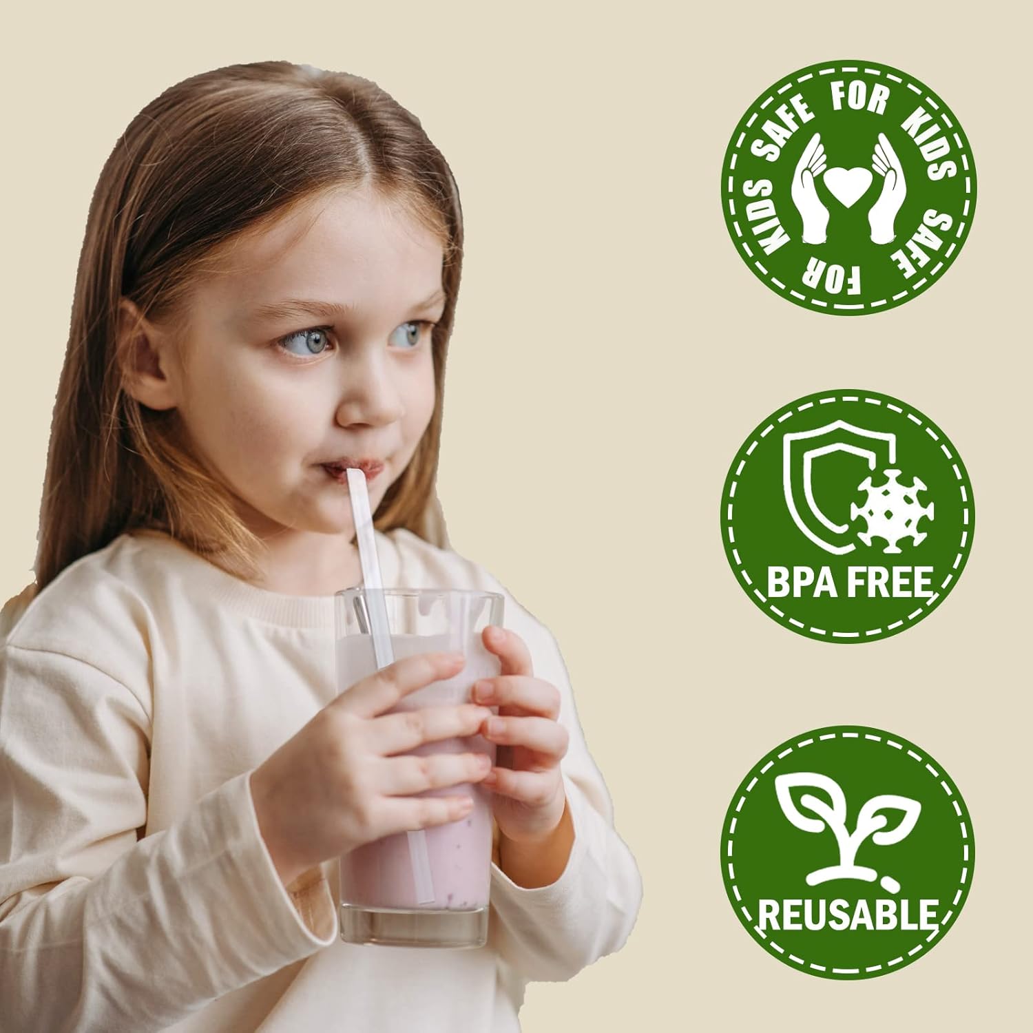 Greant 6 popotes de silicona compatibles con botellas de boca ancha Hydroflask, popotes flexibles compatibles con Hydro Flask Straw de 32 onzas,