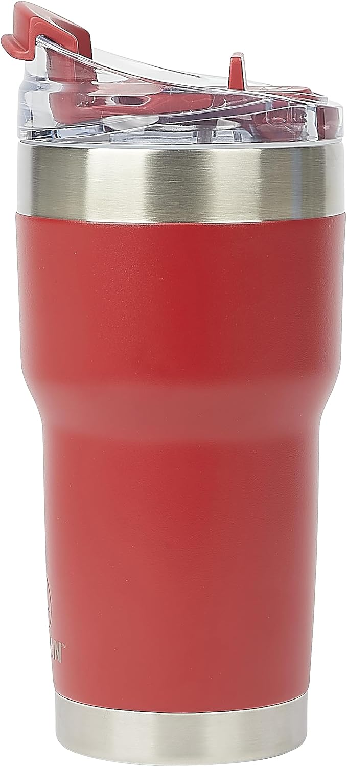 Pelican Hydration Pelican Traveler – Vaso aislado al vacío de 22 onzas, de acero inoxidable, doble pared, con tapa doble, taza de café aislada con