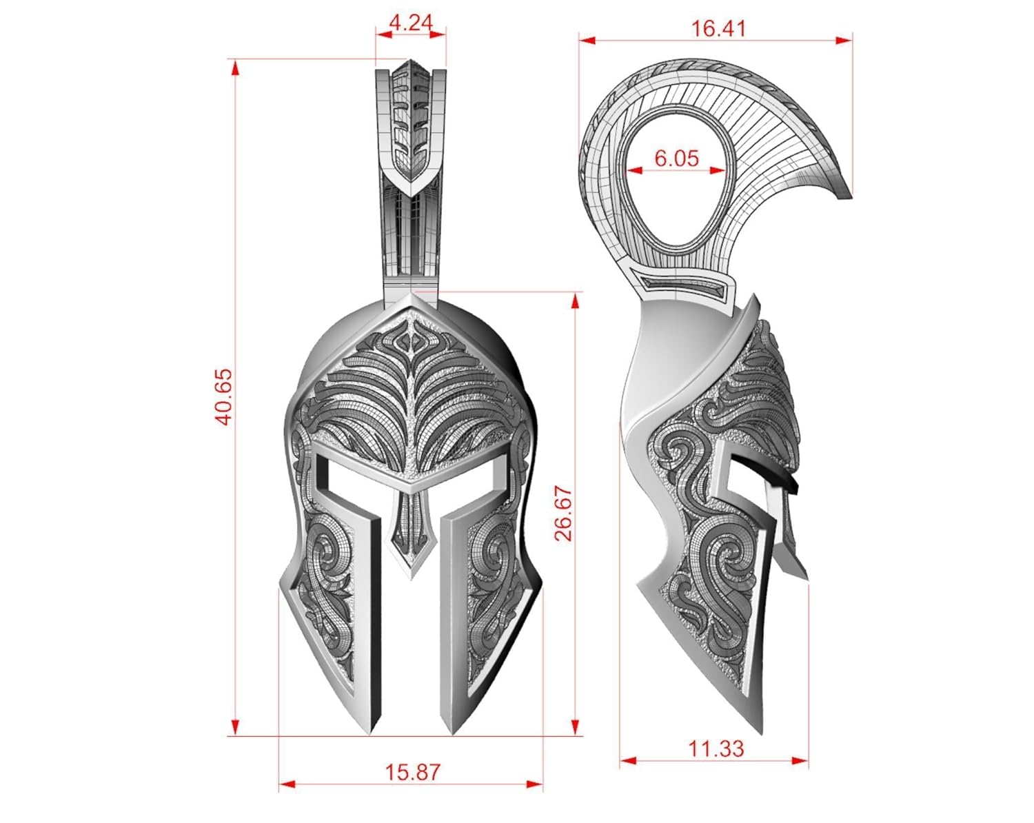 Phoenixjewel Aged Silver 925 Roman Helmet Pendant Sterling Silver Roman Helmet Necklace Roman Jewelry Roman Helmet Pendant Men Silver Helmet Pendant