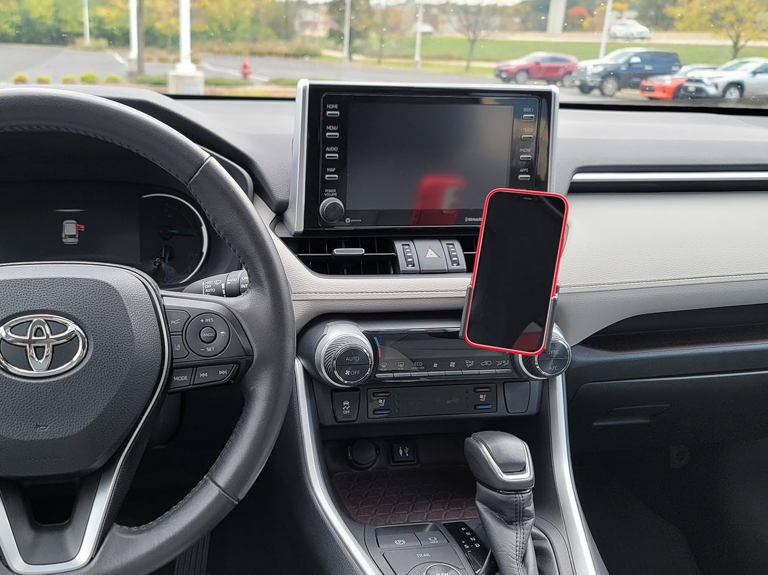 Scosche PC855716 ProClip Soporte de tablero central compatible con camiones Toyota RAV4 2021-2023 (solo base de montaje)