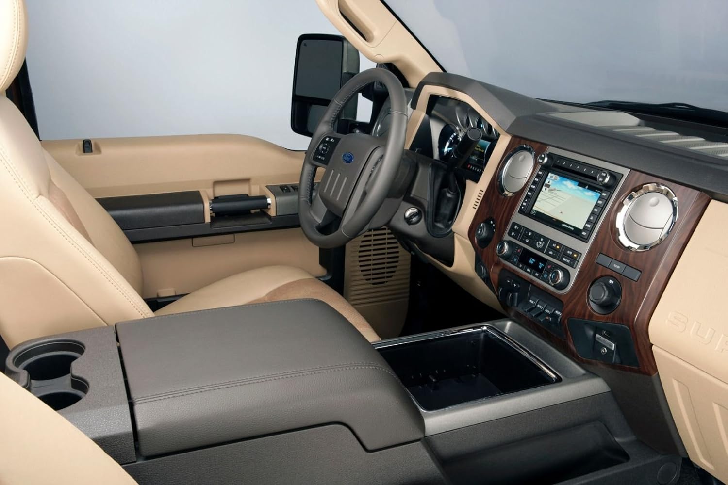 Funda para reposabrazos de consola central para camionetas Ford, F150, F250, F350 20112018 (tu consola debe coincidir con la que muestra la foto),