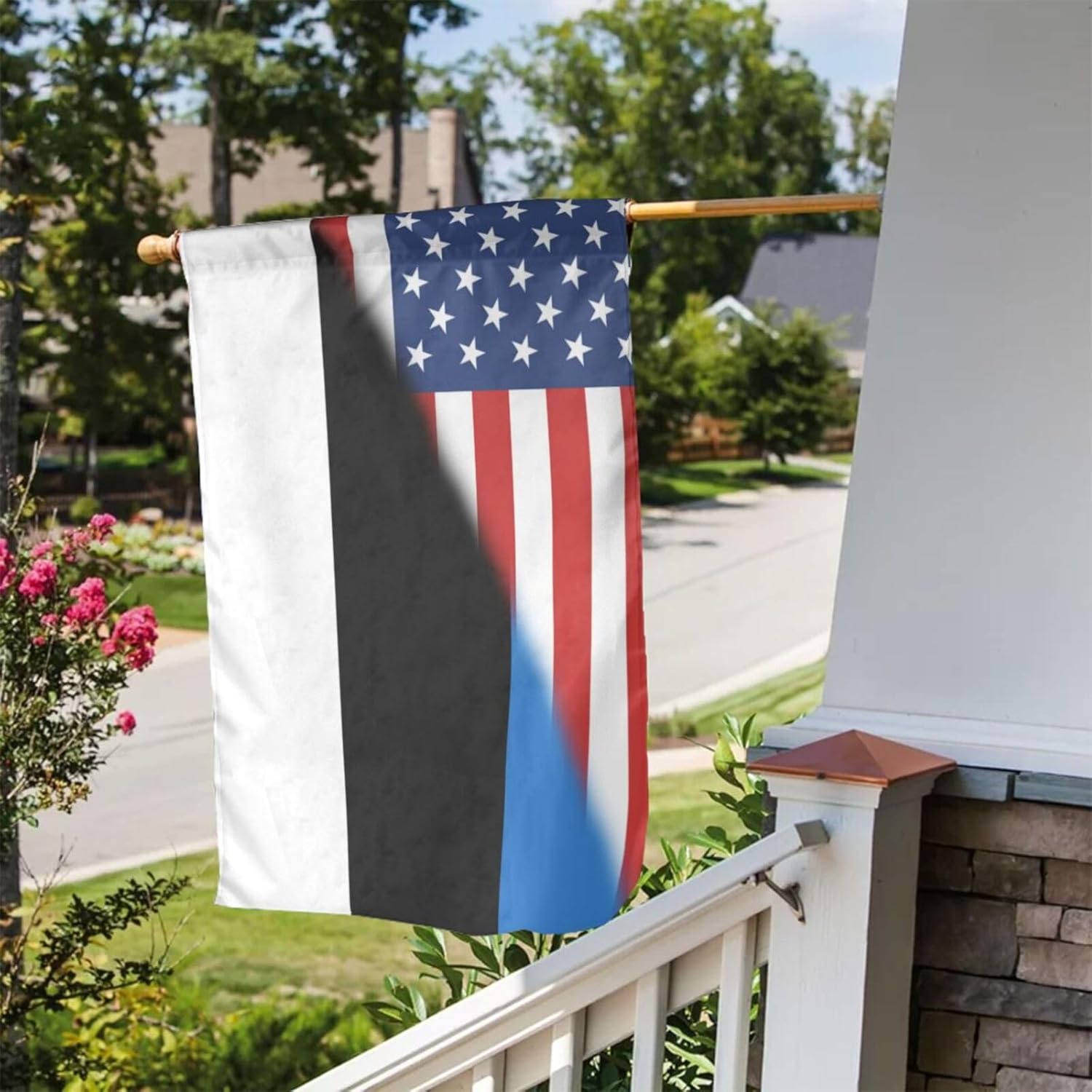 Bandera de país de Estonia, bandera de jardín americano, 12 x 18 pulgadas, pancartas verticales de doble cara para decoración del hogar, granja,